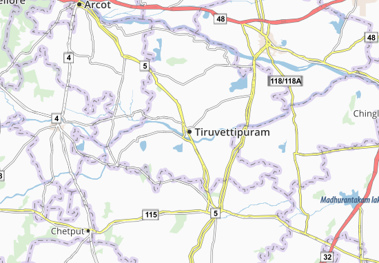 Mapa Tiruvettipuram