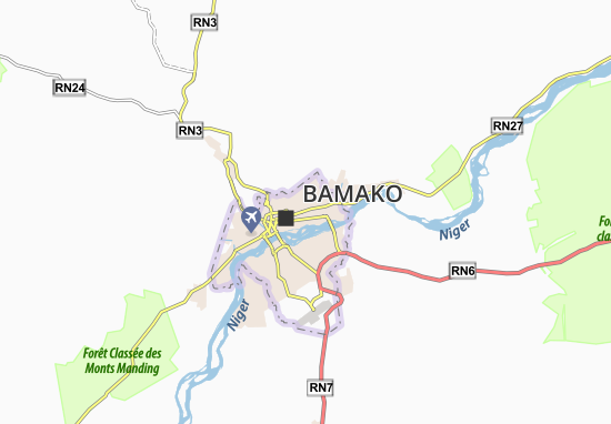 Karte Stadtplan Babouillabougou