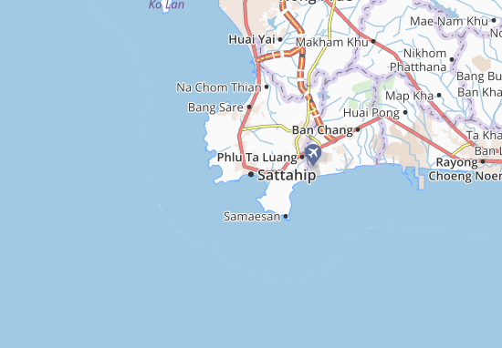 Karte Stadtplan Sattahip