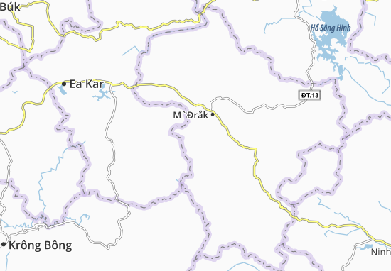 Karte Stadtplan Krông Á