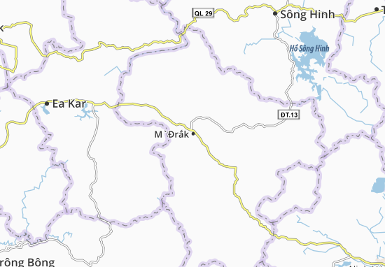 Karte Stadtplan M&#x60;Đrắk