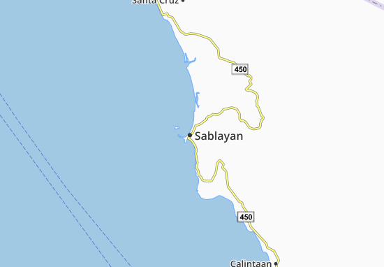 Karte Stadtplan Sablayan