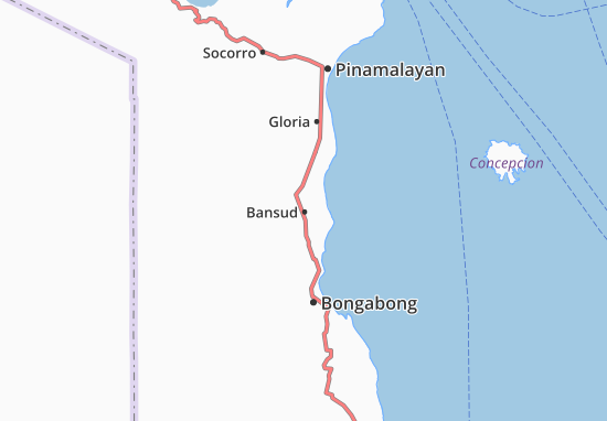 Mapa Bansud