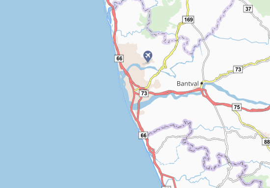 Karte Stadtplan Mangalore