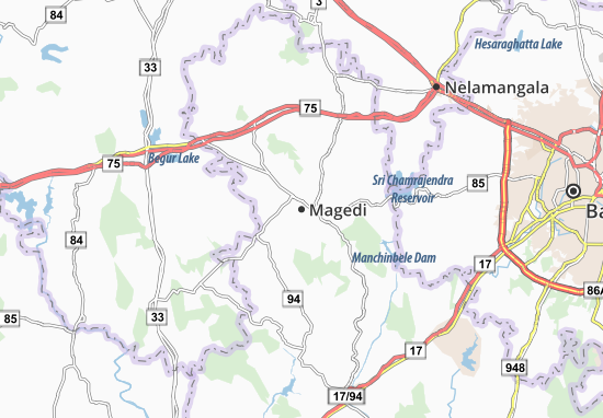 Karte Stadtplan Magedi