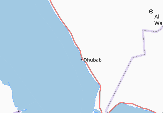 Karte Stadtplan Dhubab
