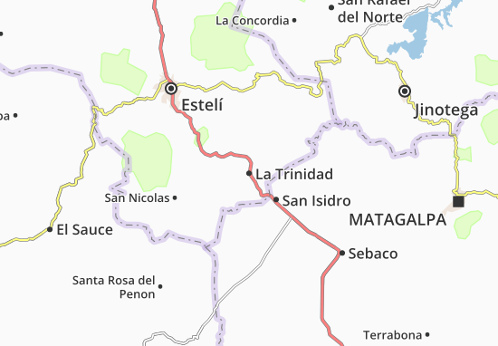 Kaart Plattegrond La Trinidad