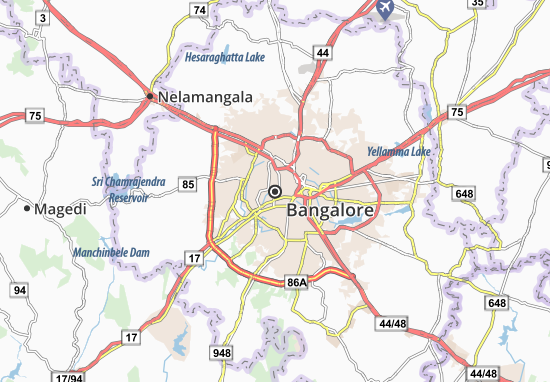 Michelin Bangalore Map Viamichelin