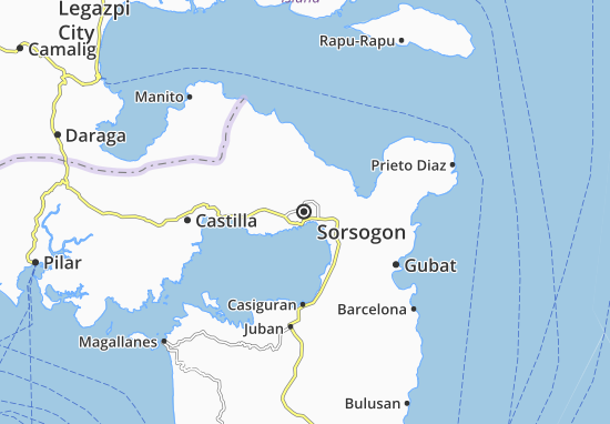 Karte Stadtplan Sorsogon