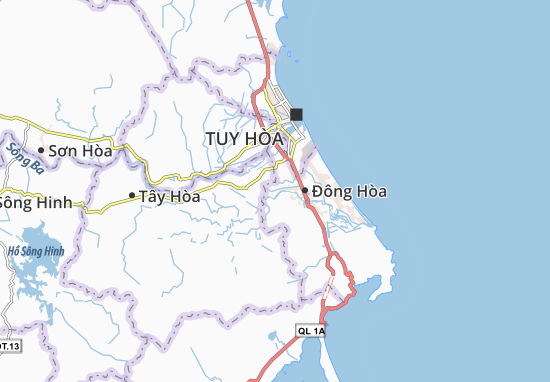 Karte Stadtplan Hòa Tân Đông
