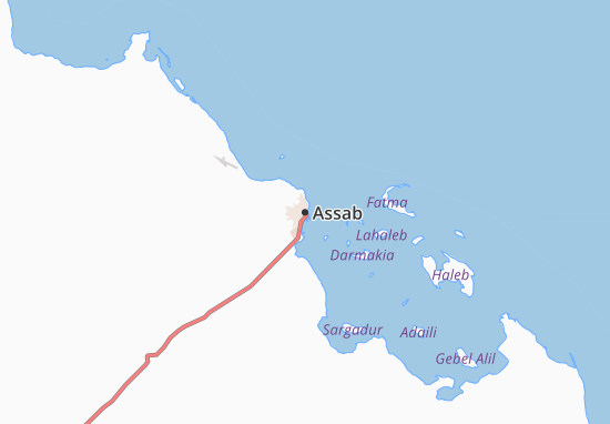 Karte Stadtplan Assab