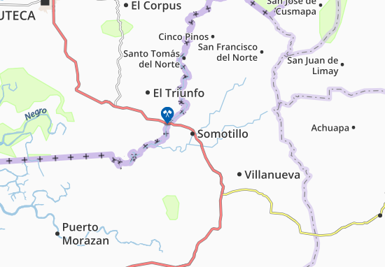 Karte Stadtplan Somotillo