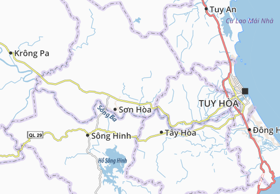 Karte Stadtplan Sơn Nguyên