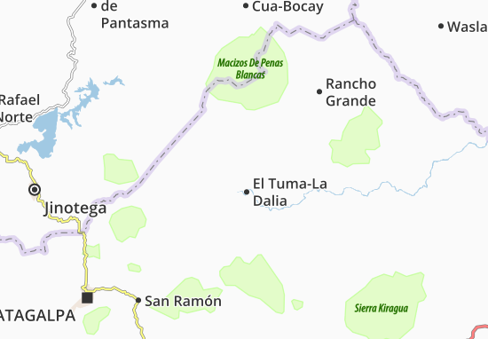 Kaart Plattegrond El Tuma-La Dalia