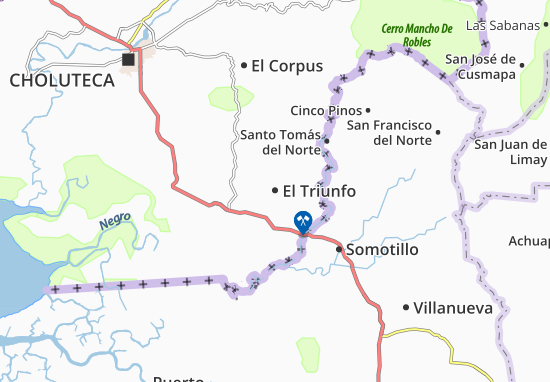 El Triunfo Map