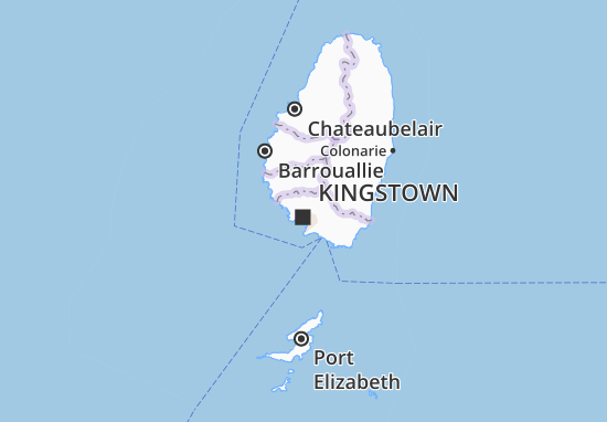 Mapa Kingstown