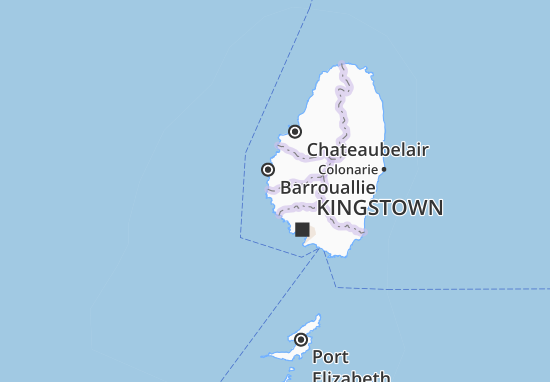 Barrouallie Map