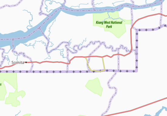 Kaart Plattegrond Bunyai