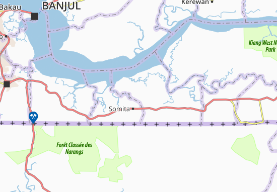 Karte Stadtplan Nyangit
