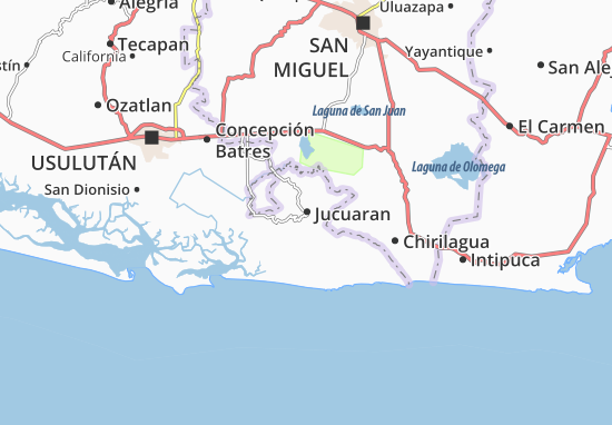 Kaart Plattegrond Jucuaran
