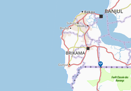 Karte Stadtplan Keninding Saibali