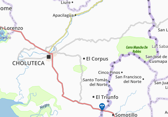 Kaart Plattegrond El Corpus