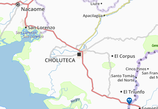 Karte Stadtplan Choluteca