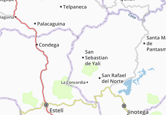 Karte Stadtplan San Sebastian de Yali