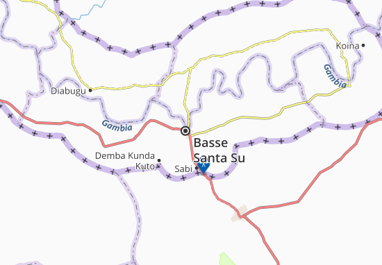 Kaart Plattegrond Kabakama