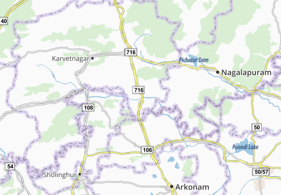 Karte Stadtplan Nagari