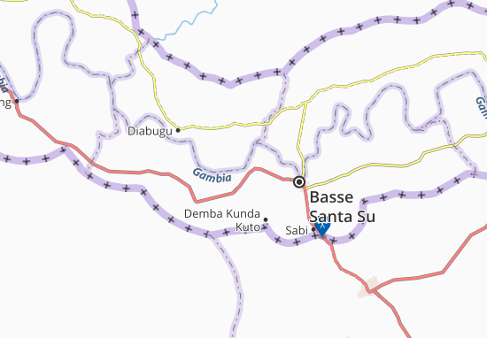 Mapa Kanube Tenda