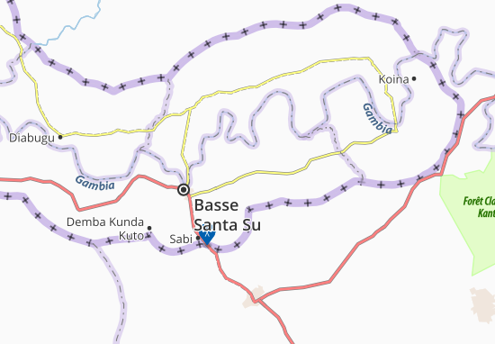 Karte Stadtplan Kundam Demba