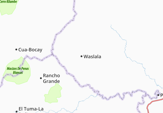Karte Stadtplan Waslala