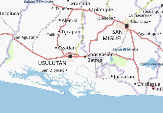 Ereguayquín Map