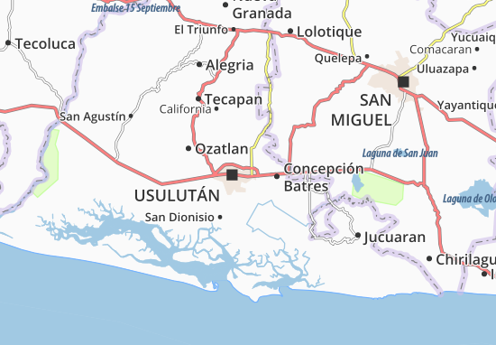 Kaart Plattegrond Santa María
