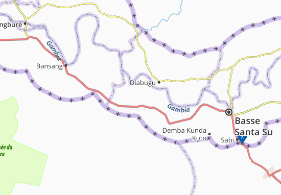 Karte Stadtplan Mousa Nding Kunda