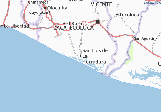 Kaart Plattegrond San Luis de La Herradura