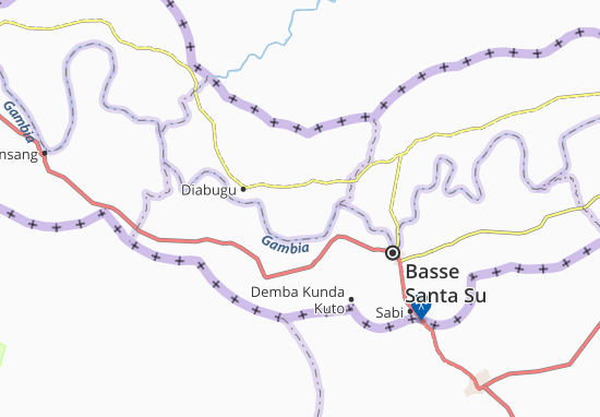Karte Stadtplan Sinsu Demba