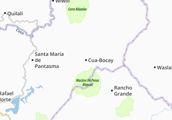 Karte Stadtplan Cua-Bocay