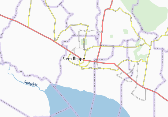 Karte Stadtplan Siem Reap