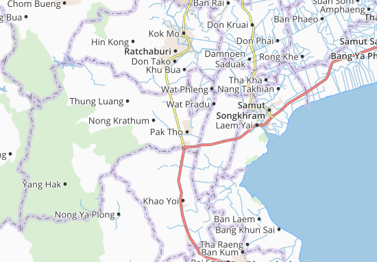 Karte Stadtplan Pak Tho