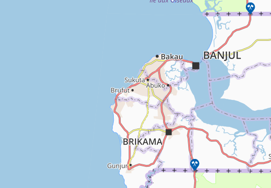 Brufut Manjago Map