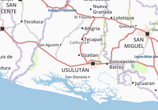 Mapa Ozatlan