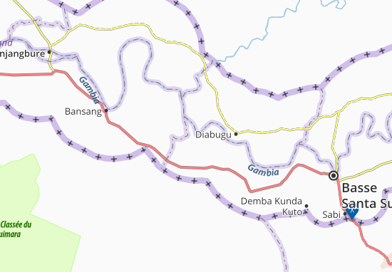 Mapa Banatenda