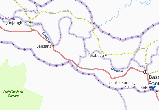 Kaart Plattegrond Cha Kunda