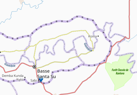 Karte Stadtplan Boro Sambakabaya