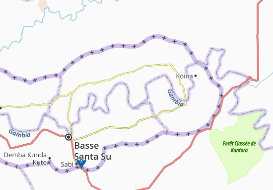 Mapa Boro Kandakase