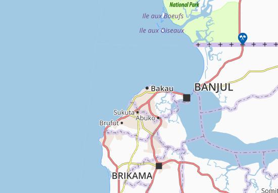 Kaart Plattegrond Manjai Kunda