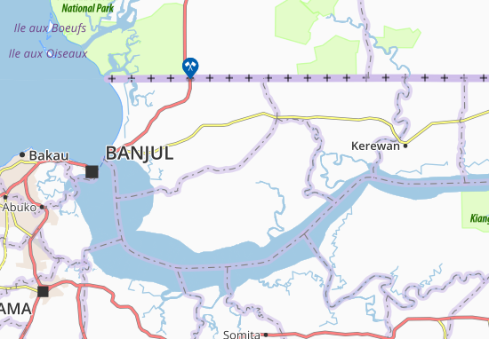 Karte Stadtplan Madina Bafuloto
