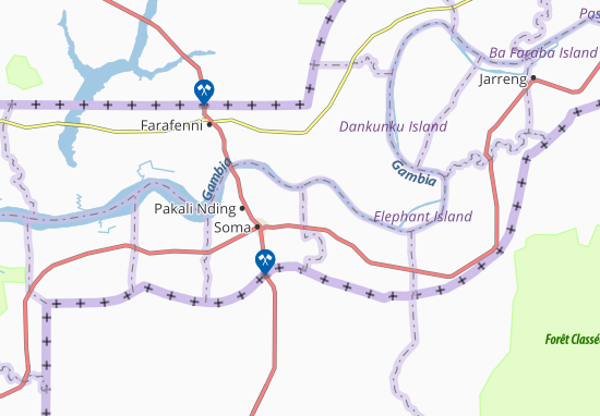 Karte Stadtplan Pakuba